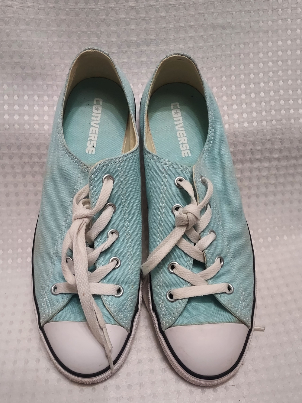 Converse Women's Low Top Canvas Sneakers in Light Blue